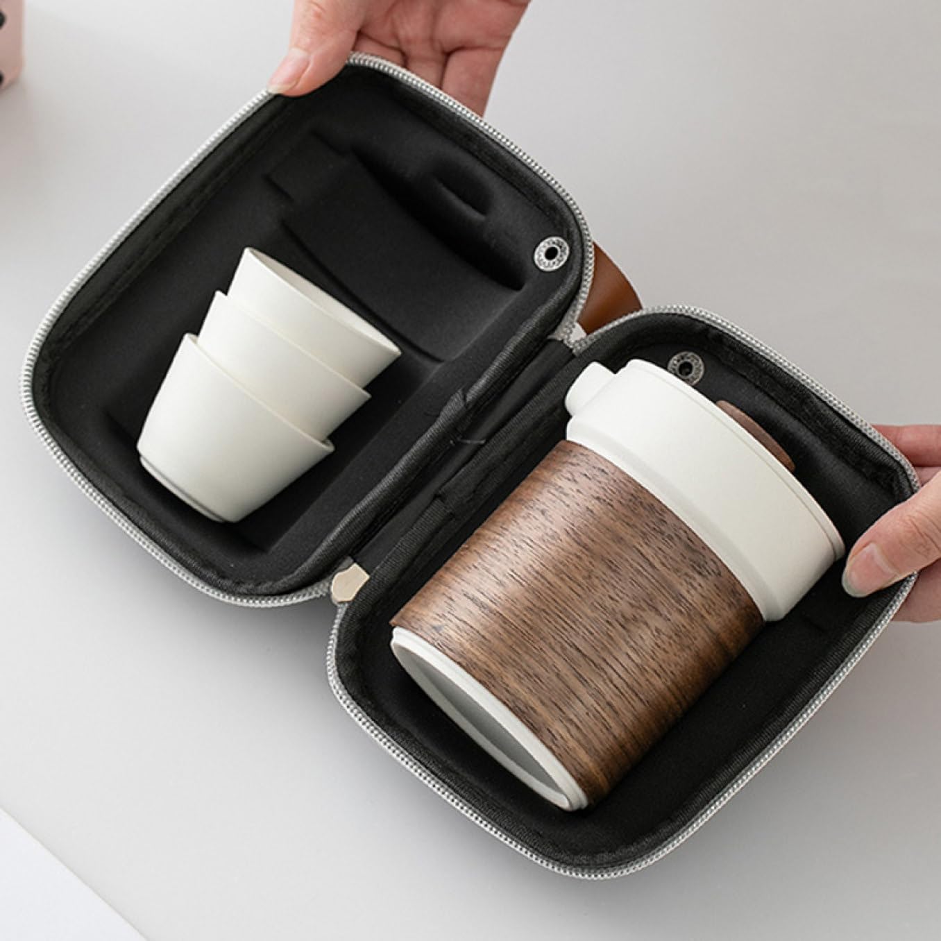 Amazon｜[ZS2L7] 陶器製ティーセット 3個セット 耐熱ガラス 茶器セット